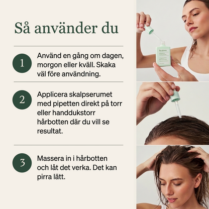Så använder du skalpserumet